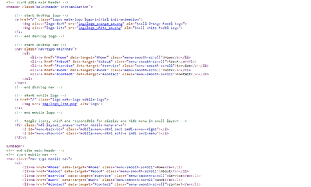 Web Development HTML Screenshot